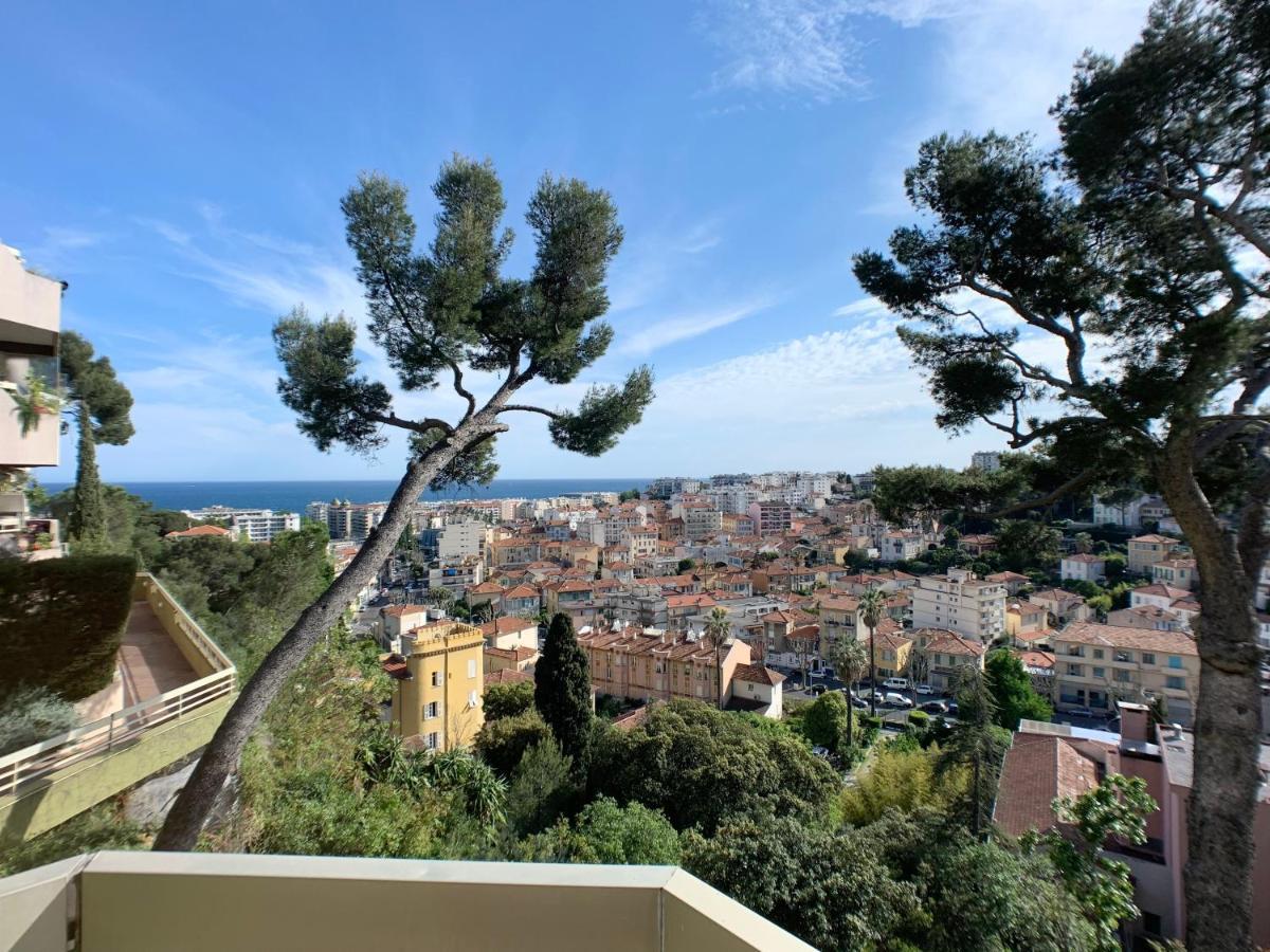 Nice, Grand Studio - Piscine - Terrasse Vue Mer Daire Dış mekan fotoğraf