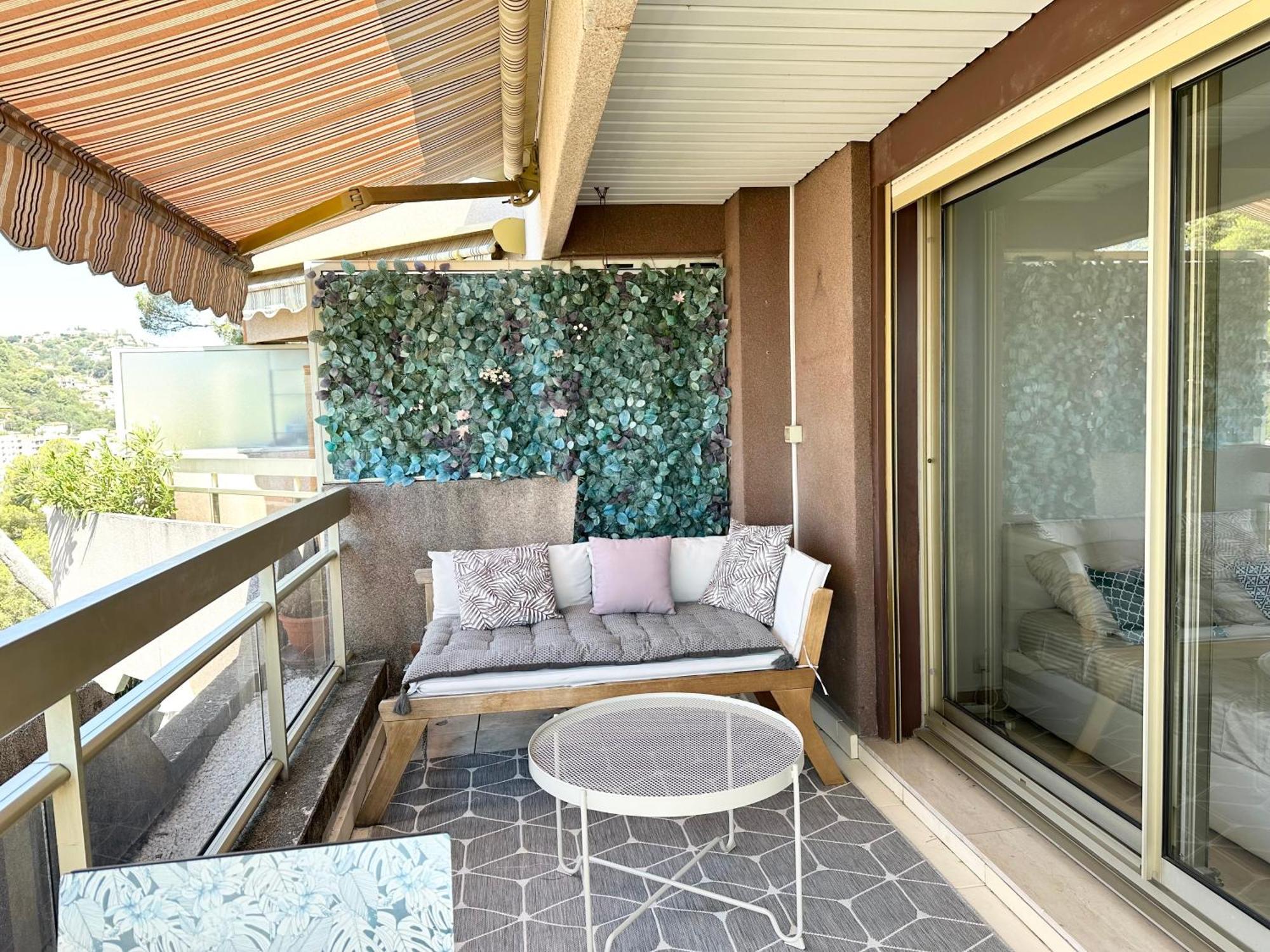 Nice, Grand Studio - Piscine - Terrasse Vue Mer Daire Dış mekan fotoğraf