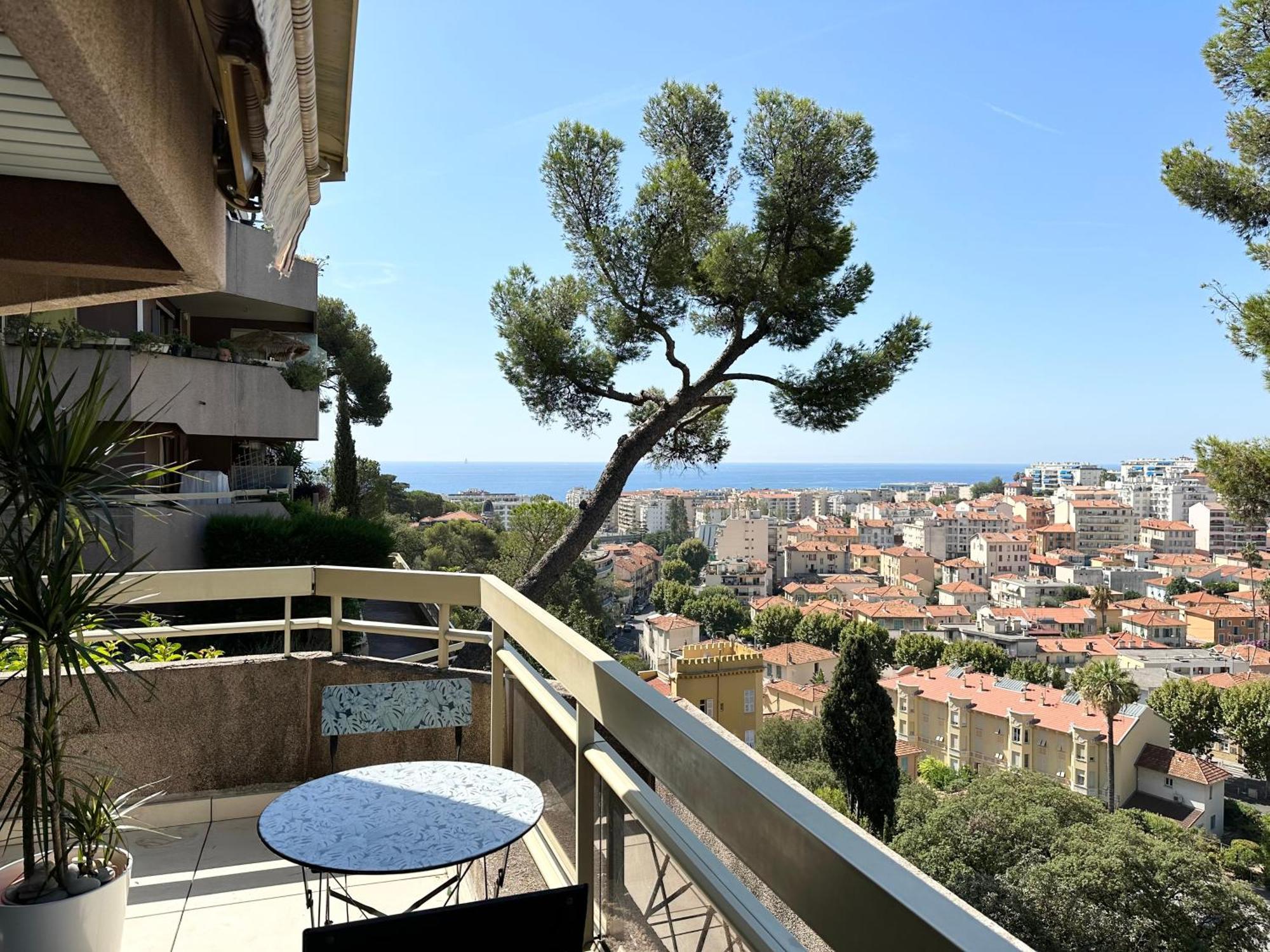 Nice, Grand Studio - Piscine - Terrasse Vue Mer Daire Dış mekan fotoğraf